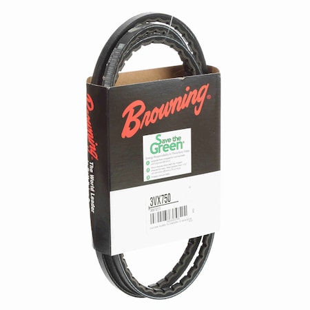 Browning EPDM Notched Belt 98% Efficient 3VX750